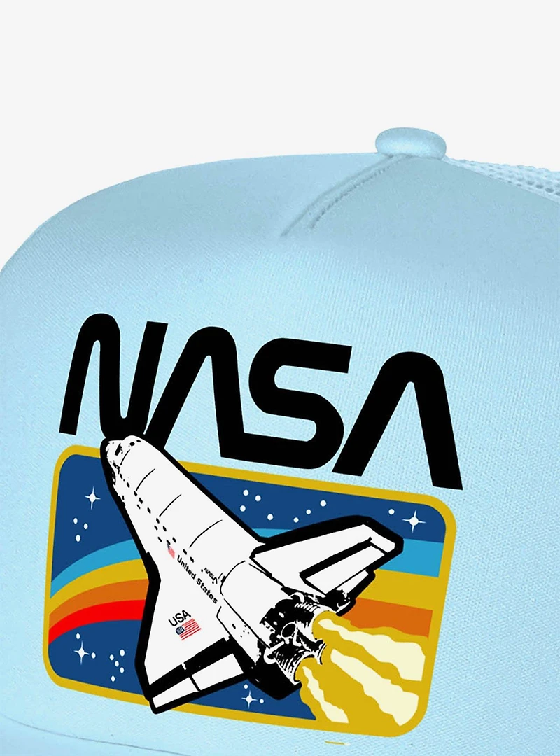 NASA Retro Shuttle Rectangle Foam Trucker Hat