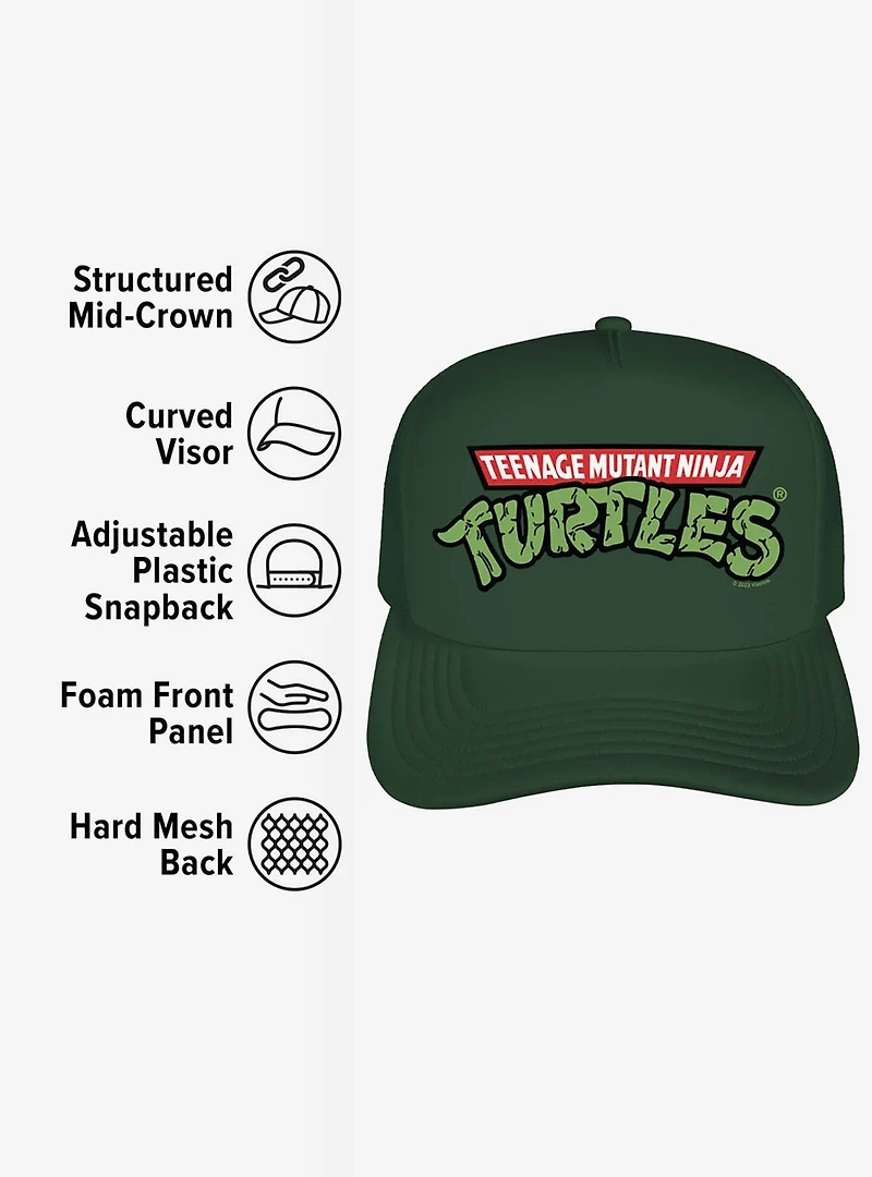 Teenage Mutant Ninja Turtles Logo Foam Trucker Hat