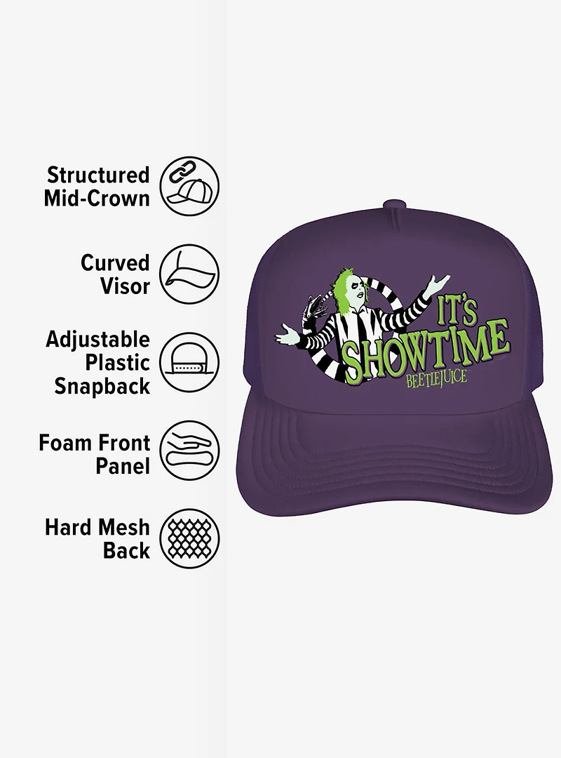 Beetlejuice It's Showtime Foam Trucker Hat