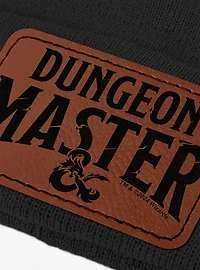 Dungeons & Dragons Dungeon Master Lower Arch Leather Patch Knit Beanie