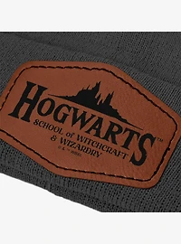 Harry Potter Property of Hogwarts Leather Patch Knit Beanie