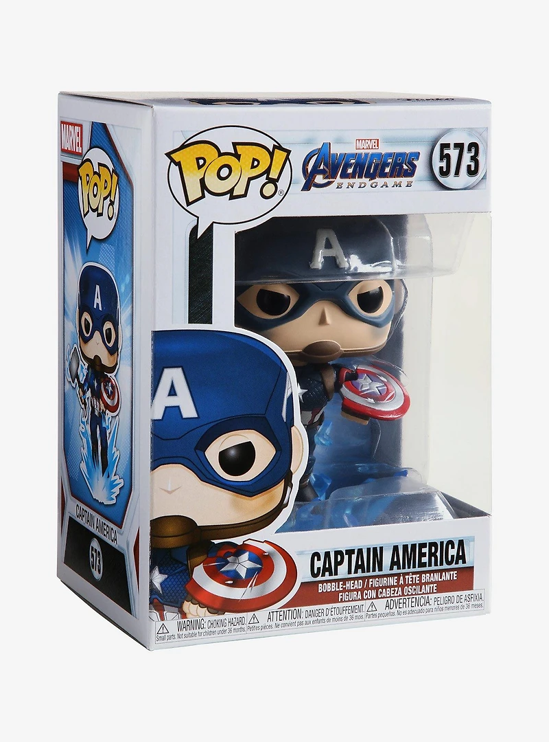 Funko Pop! Avengers: Endgame Captain America Mjolnir Vinyl Bobble-Head