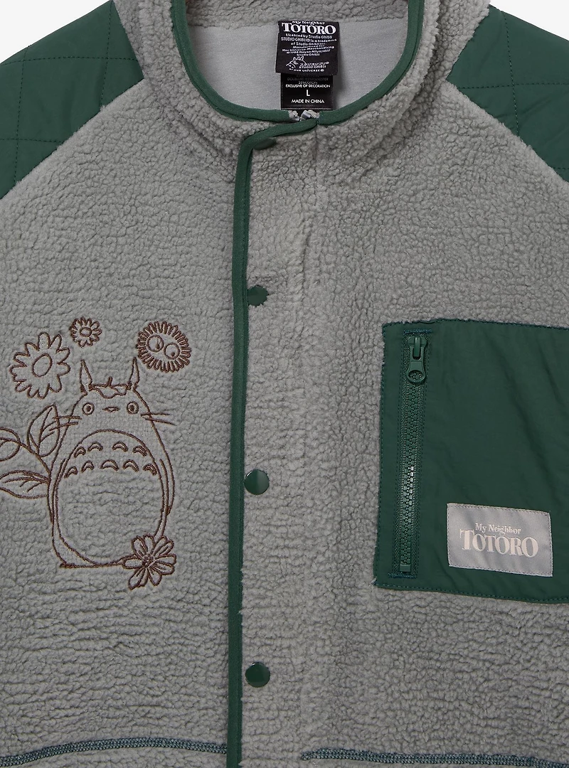 Studio Ghibli® My Neighbor Totoro Floral Icons Sherpa Jacket - BoxLunch Exclusive