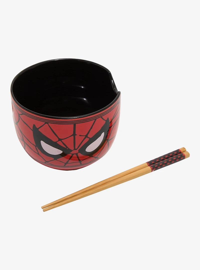 Marvel Spider-Man Mask Ramen Bowl With Chopsticks