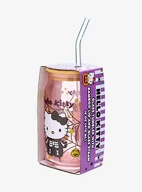 Sanrio Hello Kitty Halloween Costume Glass Cup with Straw