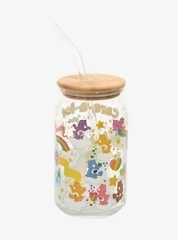 Care Bears Care-a-Lot Glass Cup With Straw
