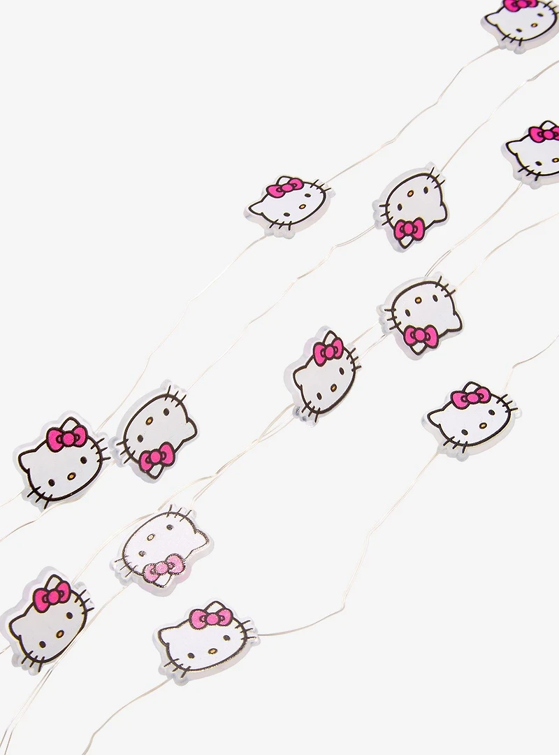 Sanrio Hello Kitty Head Pink String Light Set