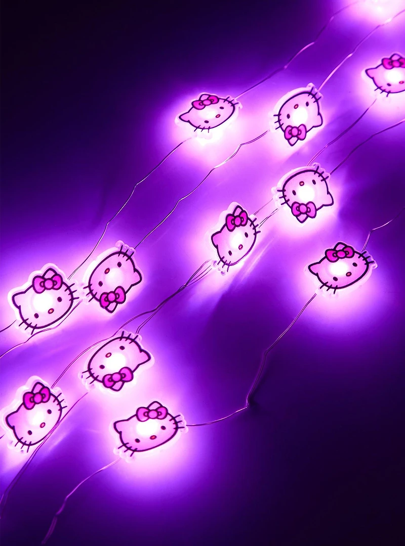 Sanrio Hello Kitty Head Pink String Light Set