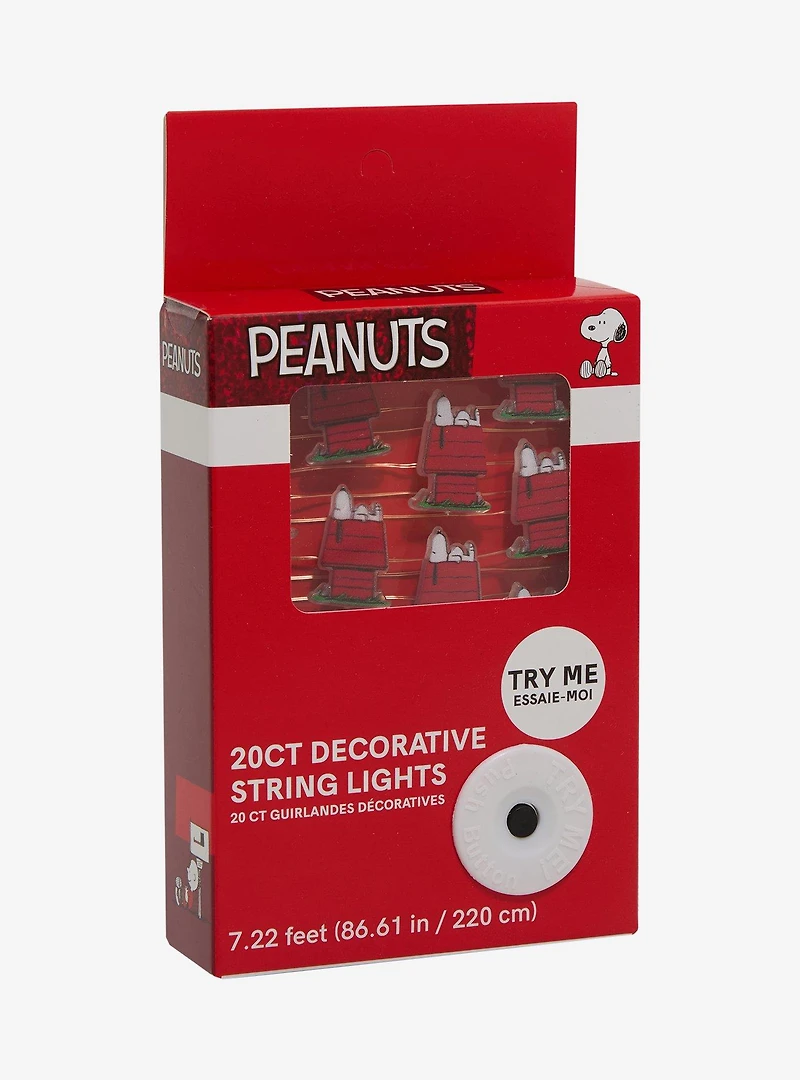 Peanuts Snoopy & Doghouse Decorative String Lights