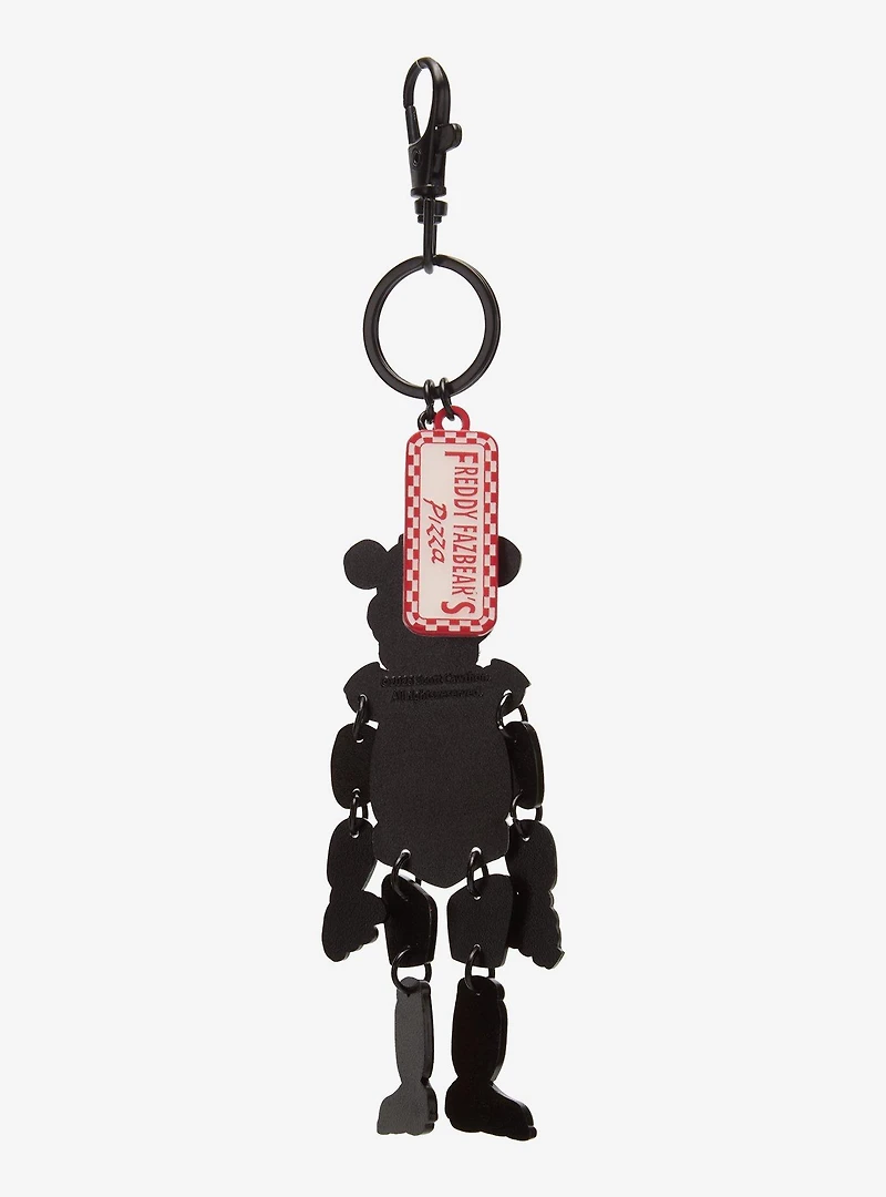 Five Nights at Freddy's Freddy Fazbear Dangle Charm Keychain - BoxLunch Exclusive