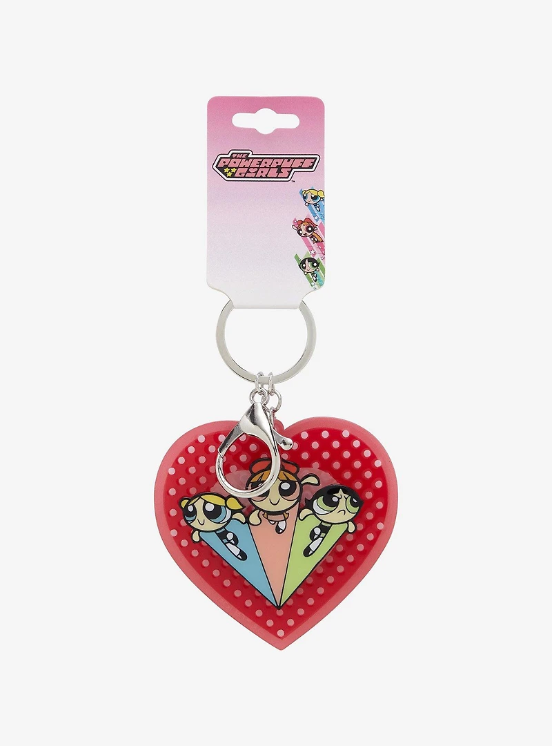 The Powerpuff Girls Trio Heart Keychain — BoxLunch Exclusive