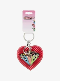 The Powerpuff Girls Trio Heart Keychain — BoxLunch Exclusive