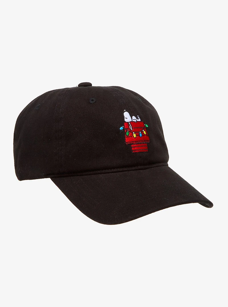 Peanuts Snoopy Christmas Doghouse Ball Cap — BoxLunch Exclusive