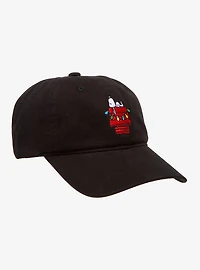 Peanuts Snoopy Christmas Doghouse Ball Cap — BoxLunch Exclusive