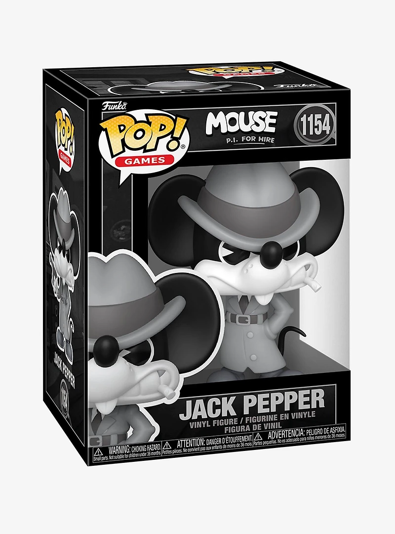 Funko Pop! Games Mouse P.I. For Hire Jack Pepper Vinyl Figure