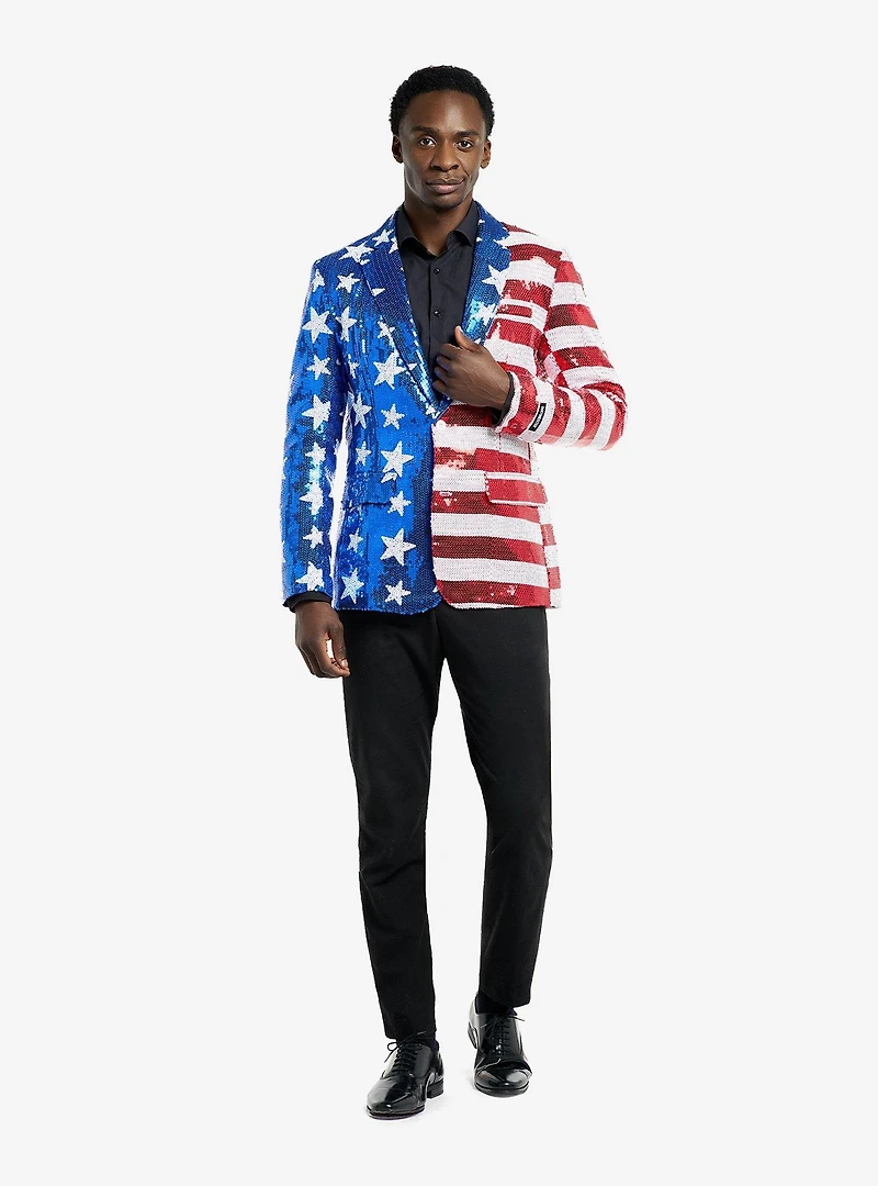Sequins Stars & Stripes Blazer