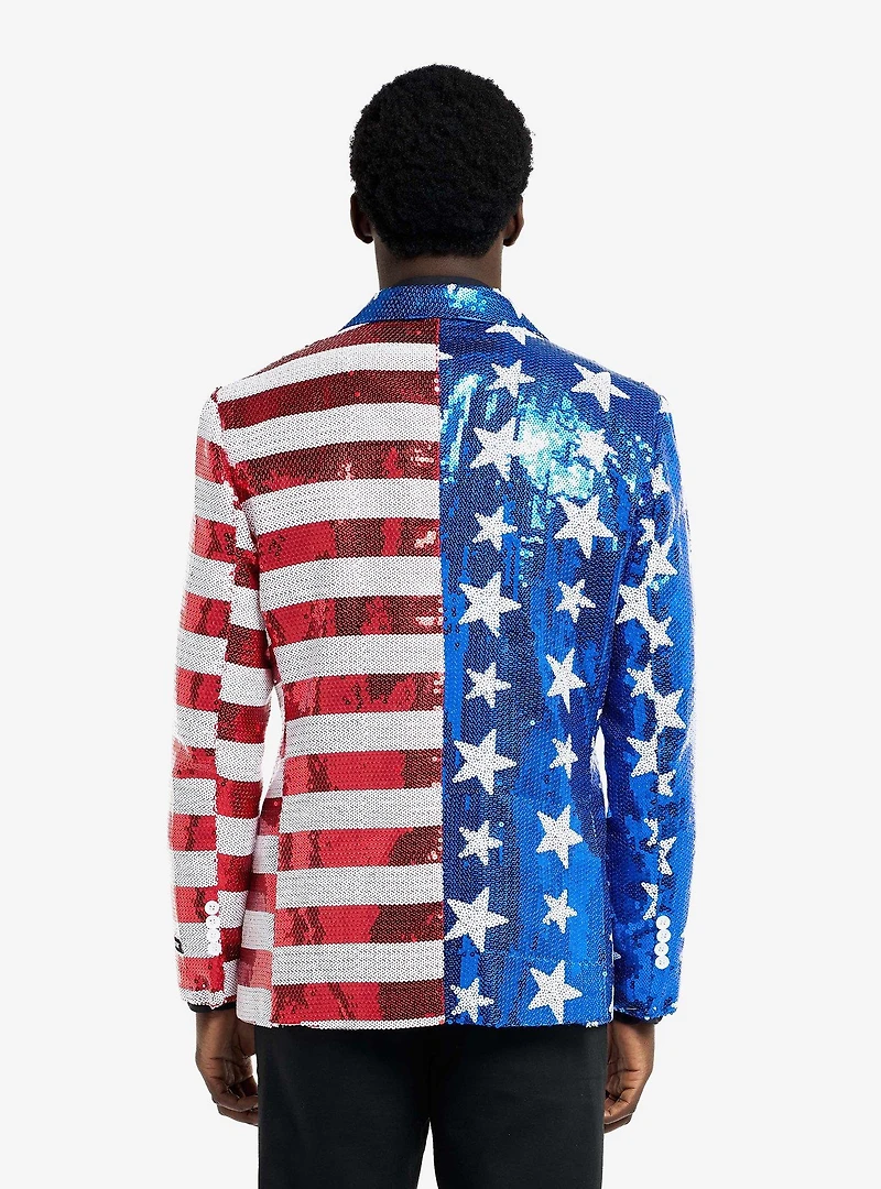 Sequins Stars & Stripes Blazer
