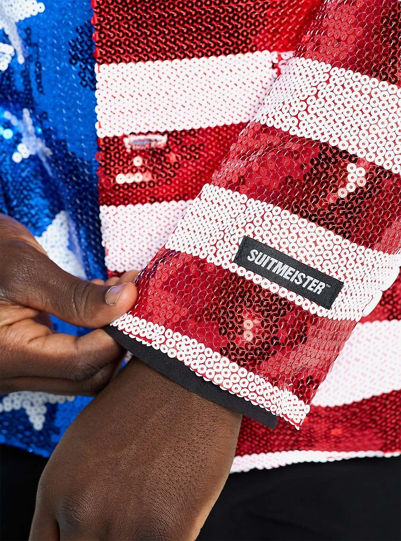 Sequins Stars & Stripes Blazer