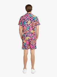 Jazzy Jungle Button-Up Shirt & Short Set