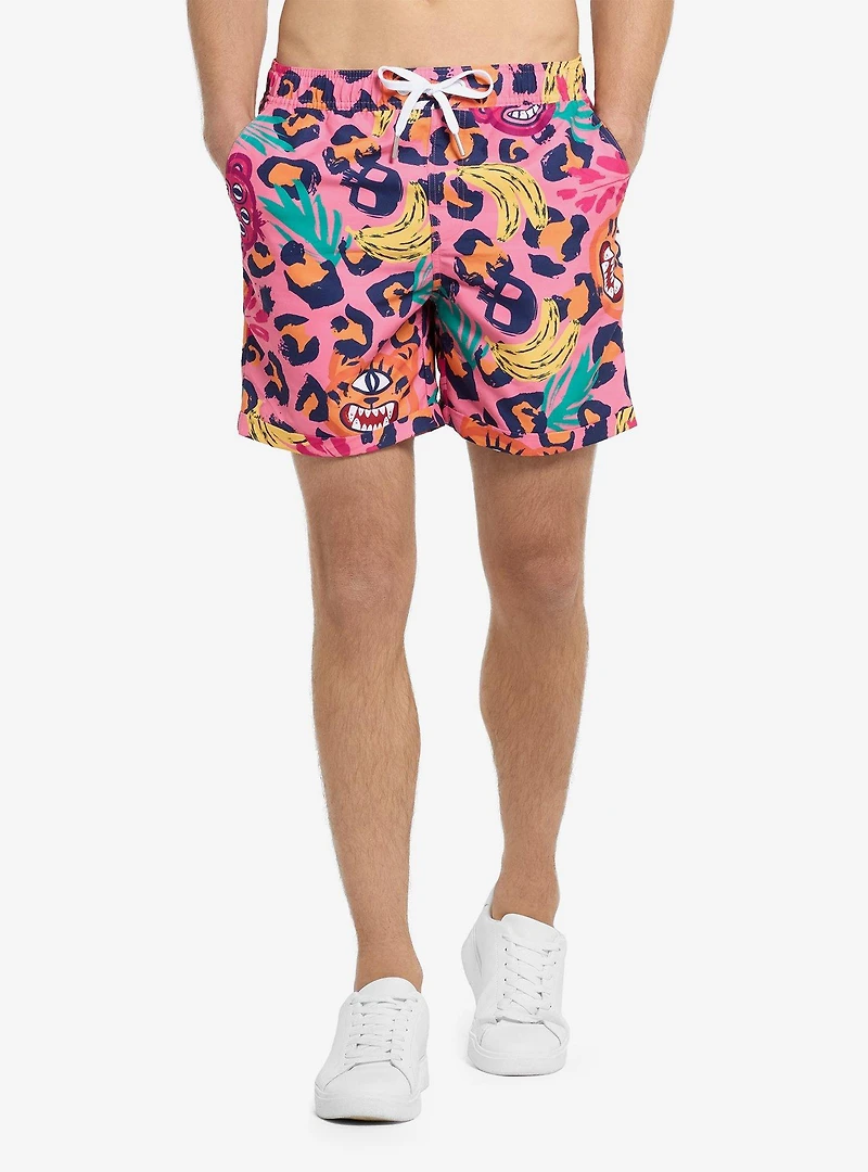 Jazzy Jungle Button-Up Shirt & Short Set