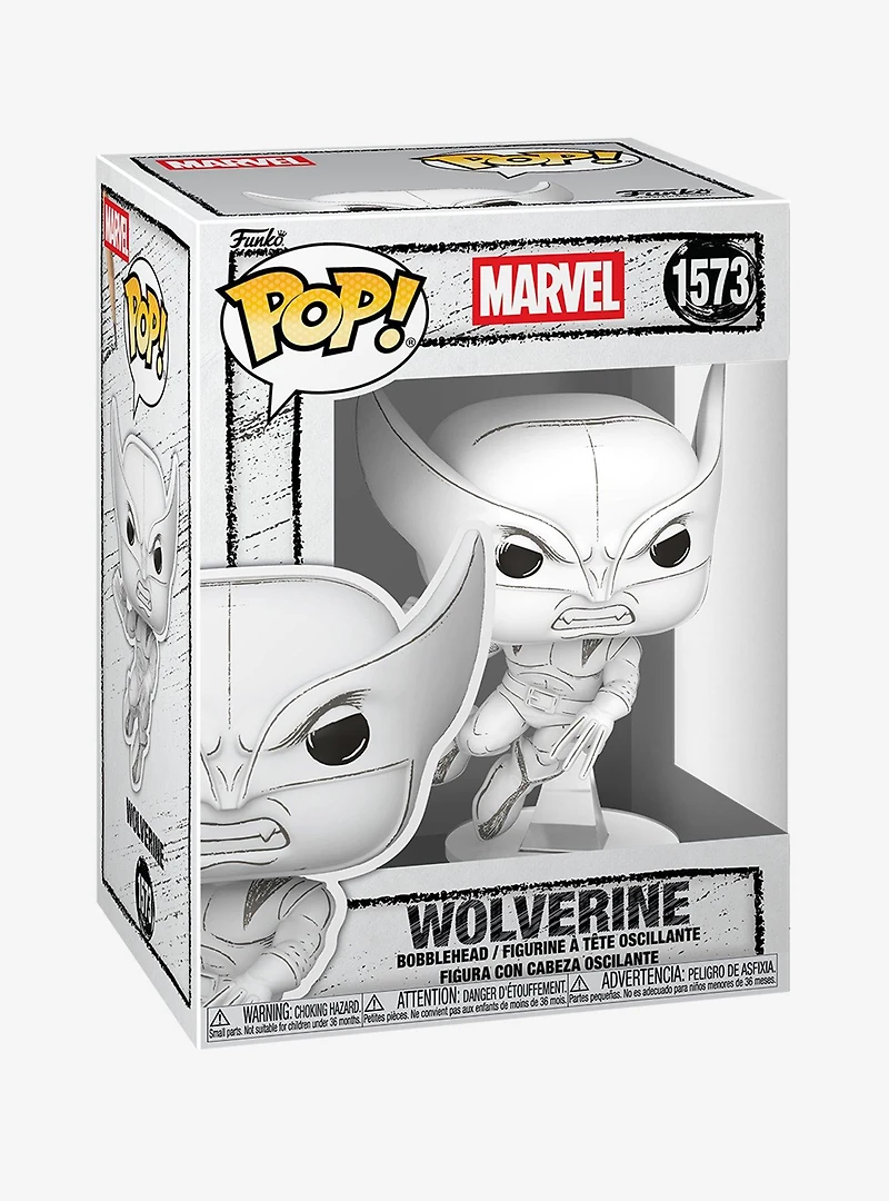 Funko Pop! Marvel Sketched Wolverine Vinyl Bobblehead