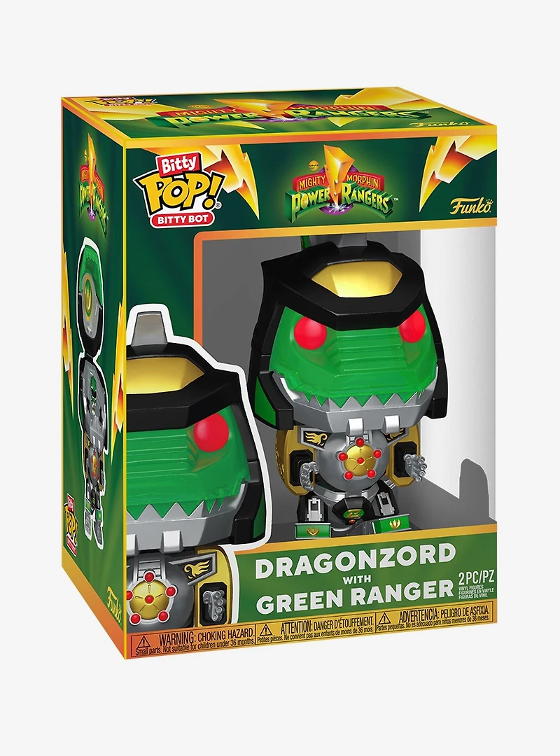 Funko Bitty Pop! Bitty Bot Mighty Morphin Power Rangers Green Ranger Vinyl Figure Set