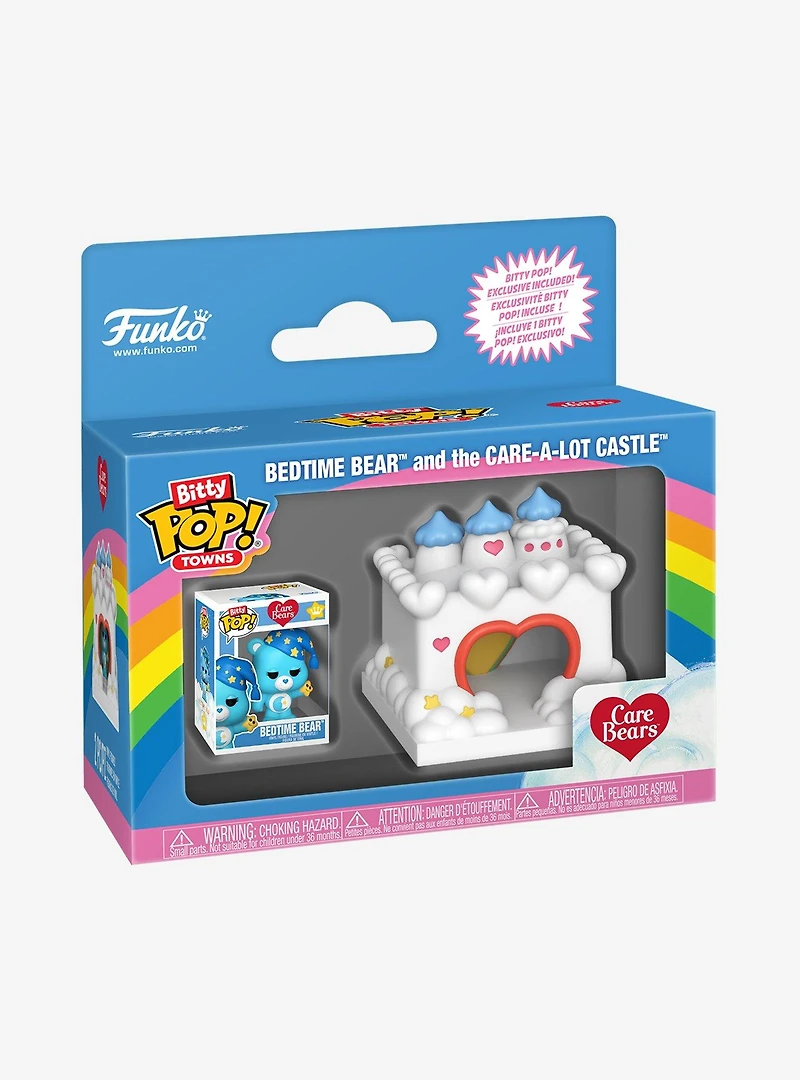 Funko Bitty Pop! Towns Care Bears Bedtime Bear and the Care-A-Lot Castle Vinyl Figure Set