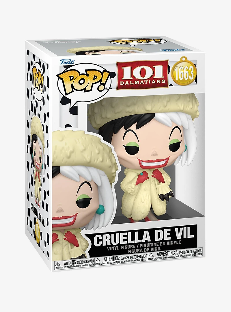 Funko Pop! Disney 101 Dalmatians Cruella De Vil Vinyl Figure
