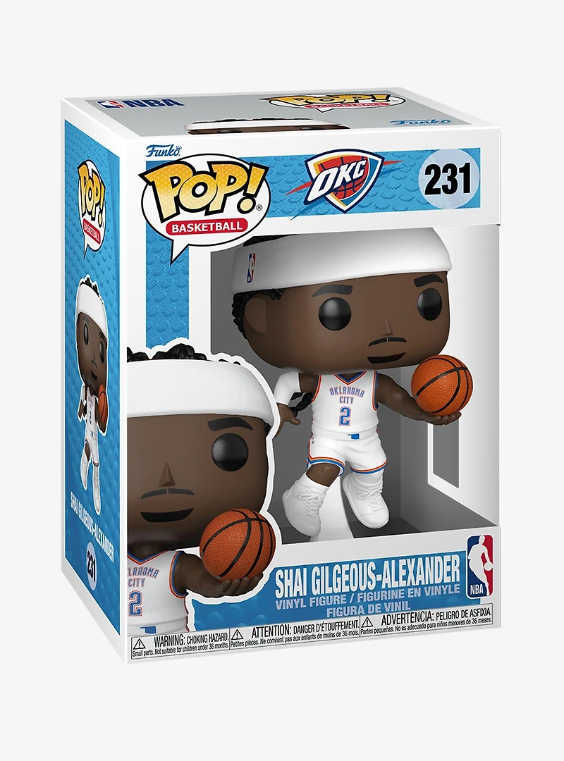 Funko Pop! Basketball Oklahoma City Thunder Shai Gilgeous-Alexander Vinyl Figure