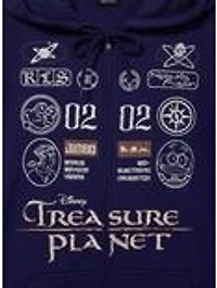 Disney Treasure Planet Embroidered Badges Zippered Hoodie - BoxLunch Exclusive