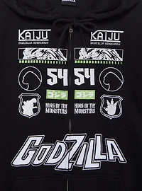 Godzilla Embroidered Patches Zippered Hoodie - BoxLunch Exclusive