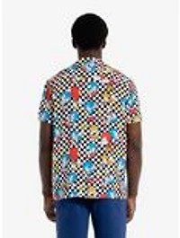 Sonic The Hedgehog Retro Rings Button-Up Shirt