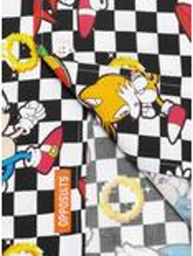 Sonic The Hedgehog Retro Rings Button-Up Shirt