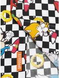 Sonic The Hedgehog Retro Rings Button-Up Shirt
