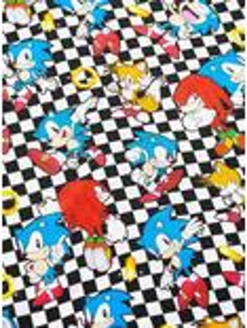 Sonic The Hedgehog Retro Rings Button-Up Shirt