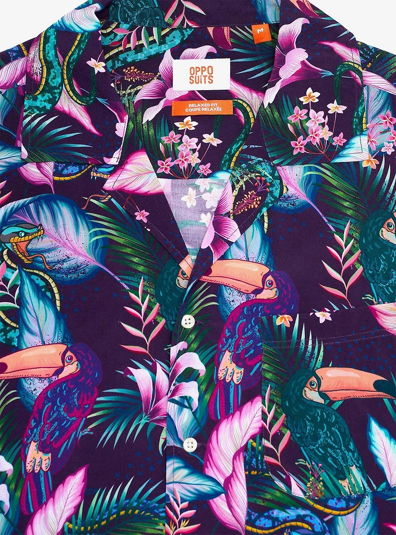 Night Jungle Button-Up Shirt