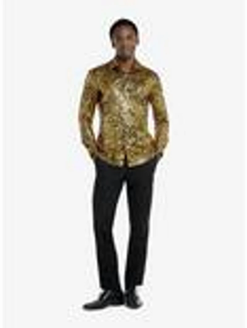 Golden Geo Star Long Sleeve Shirt