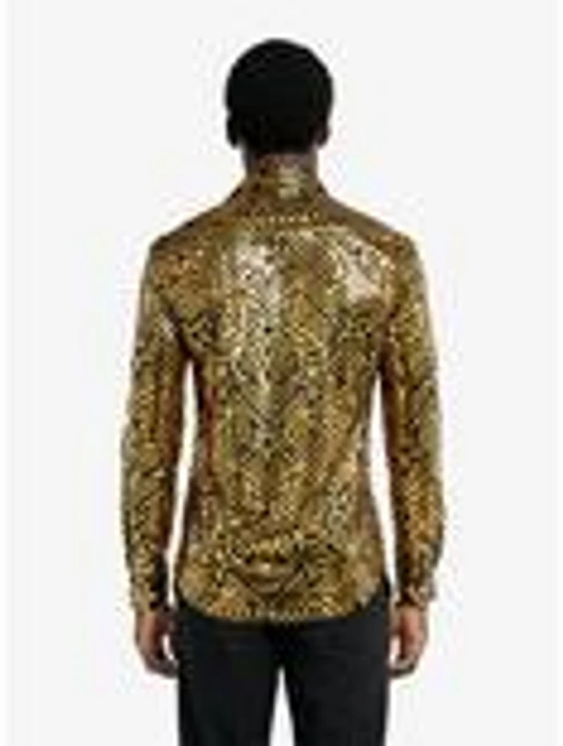 Golden Geo Star Long Sleeve Shirt