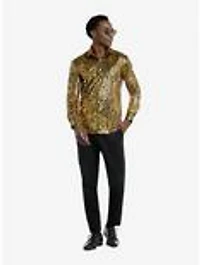 Golden Geo Star Long Sleeve Shirt