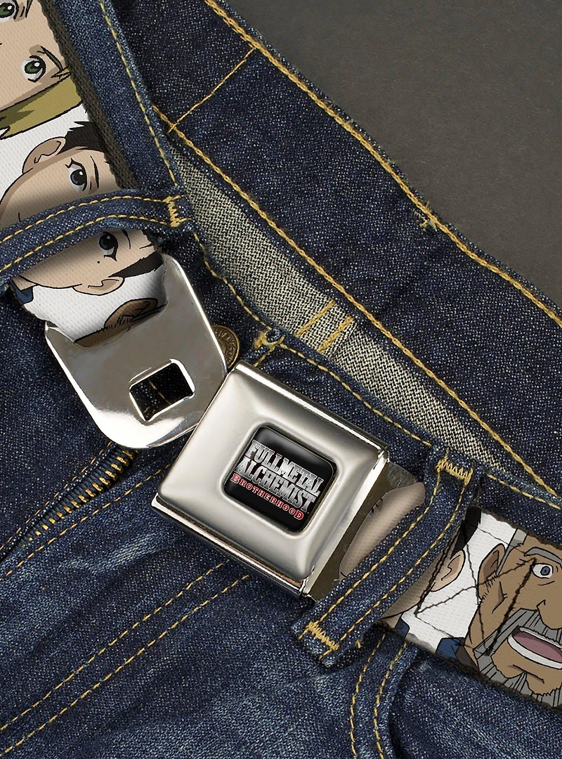 Fullmetal Alchemist: Brotherhood Central Forces Military Faces Seatbelt Buckle Belt