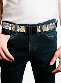 Fullmetal Alchemist: Brotherhood Central Forces Military Faces Flip Web Belt