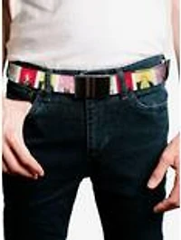 Hell's Paradise Tensen Character Pose Blocks Flip Web Belt