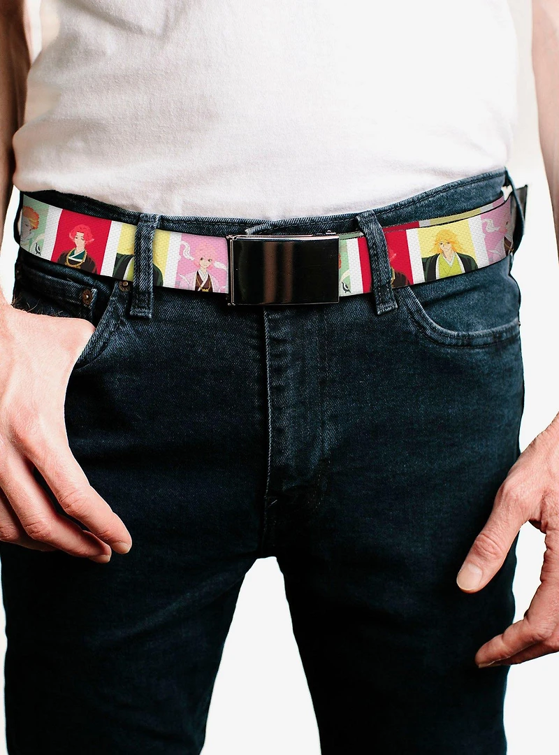 Hell's Paradise Tensen Character Pose Blocks Flip Web Belt