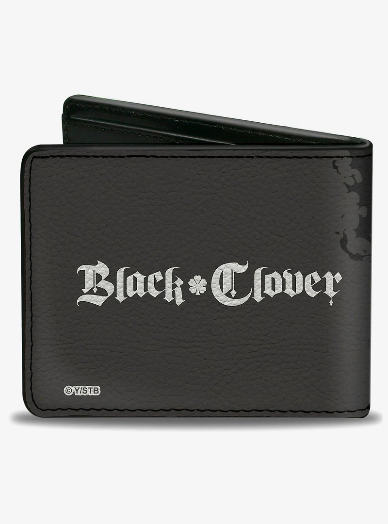 Black Clover Five Character Group Action Pose Bifold Wallet