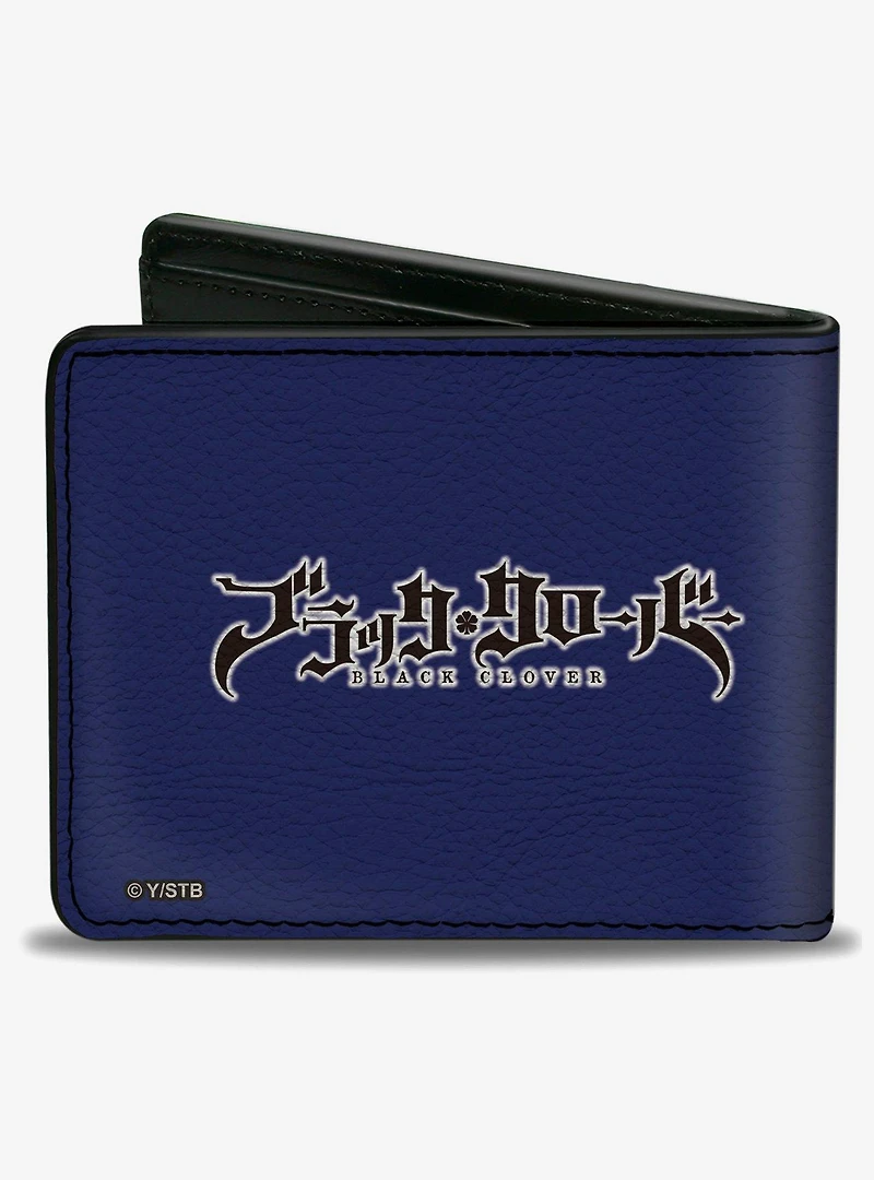 Black Clover Five Character Group Action Bifold Wallet