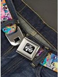 My Little Pony Ponies Expressions Stacked Seatbelt Buckle Belt