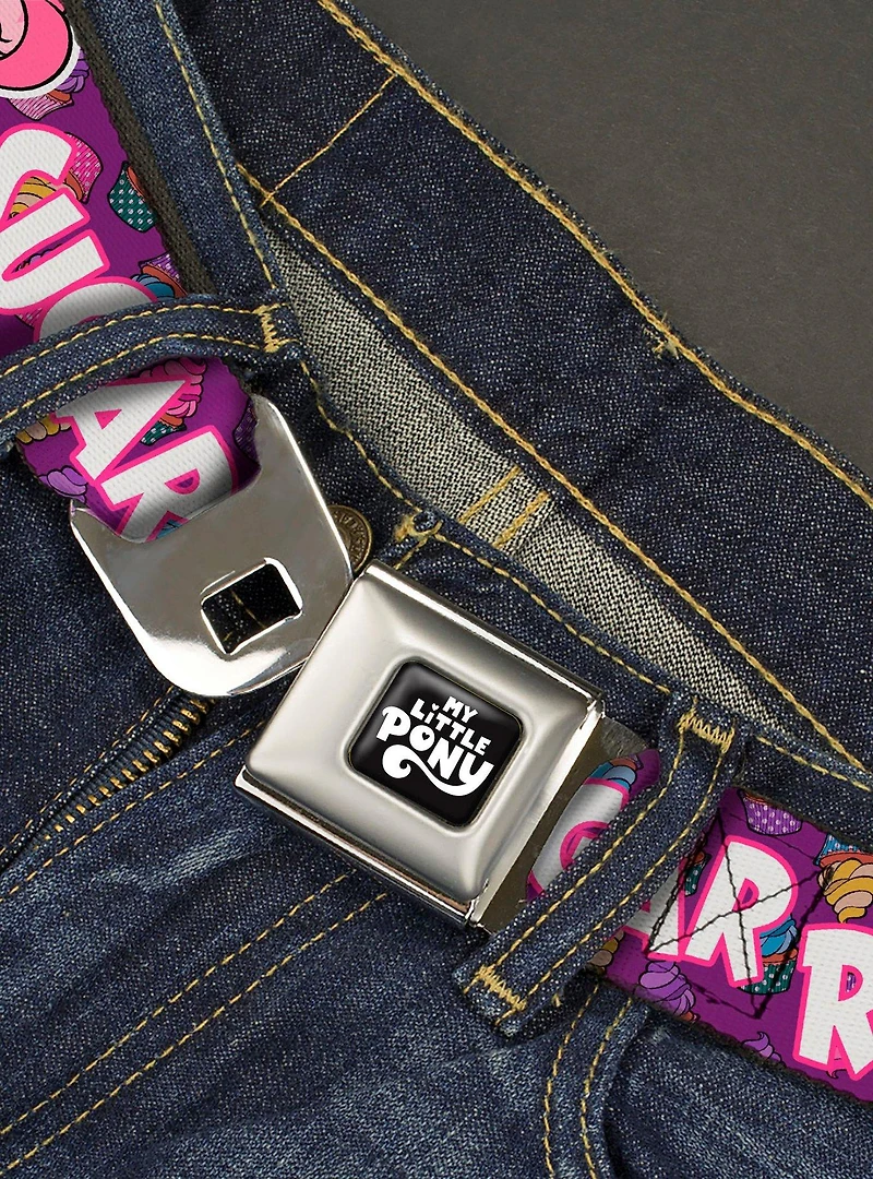 My Little Pony Pinkie Pie and Rainbow Dash Sugar Rush Seatbelt Buckle Belt
