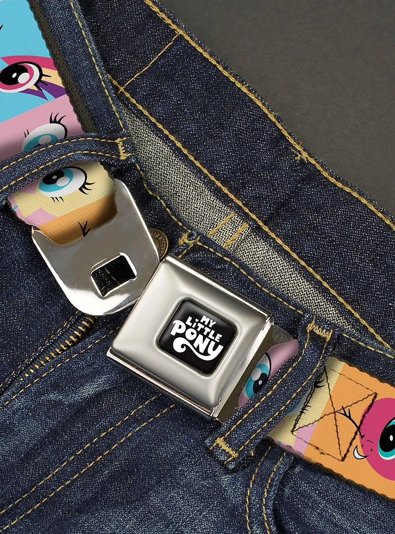 My Little Pony Mane Six Cutie Mark Expressions Seatbelt Buckle Belt