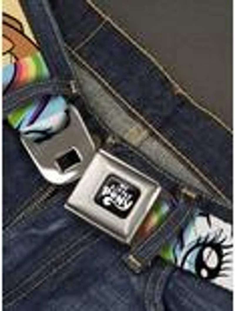 My Little Pony Mane Six Character Close Up Blocks Seatbelt Buckle Belt