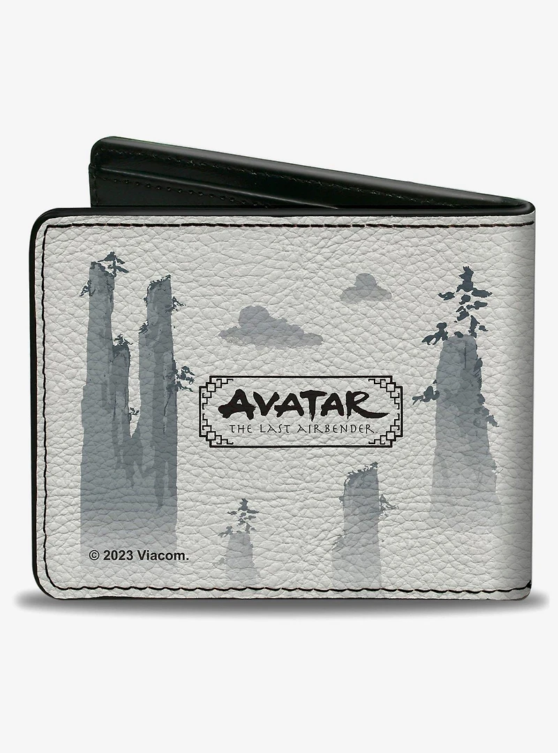Avatar: The Last Airbender Aang Bending Pose and Scenery Bifold Wallet